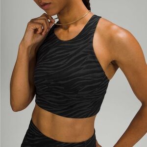 Lululemon wunder train sports bra in tiger camo print